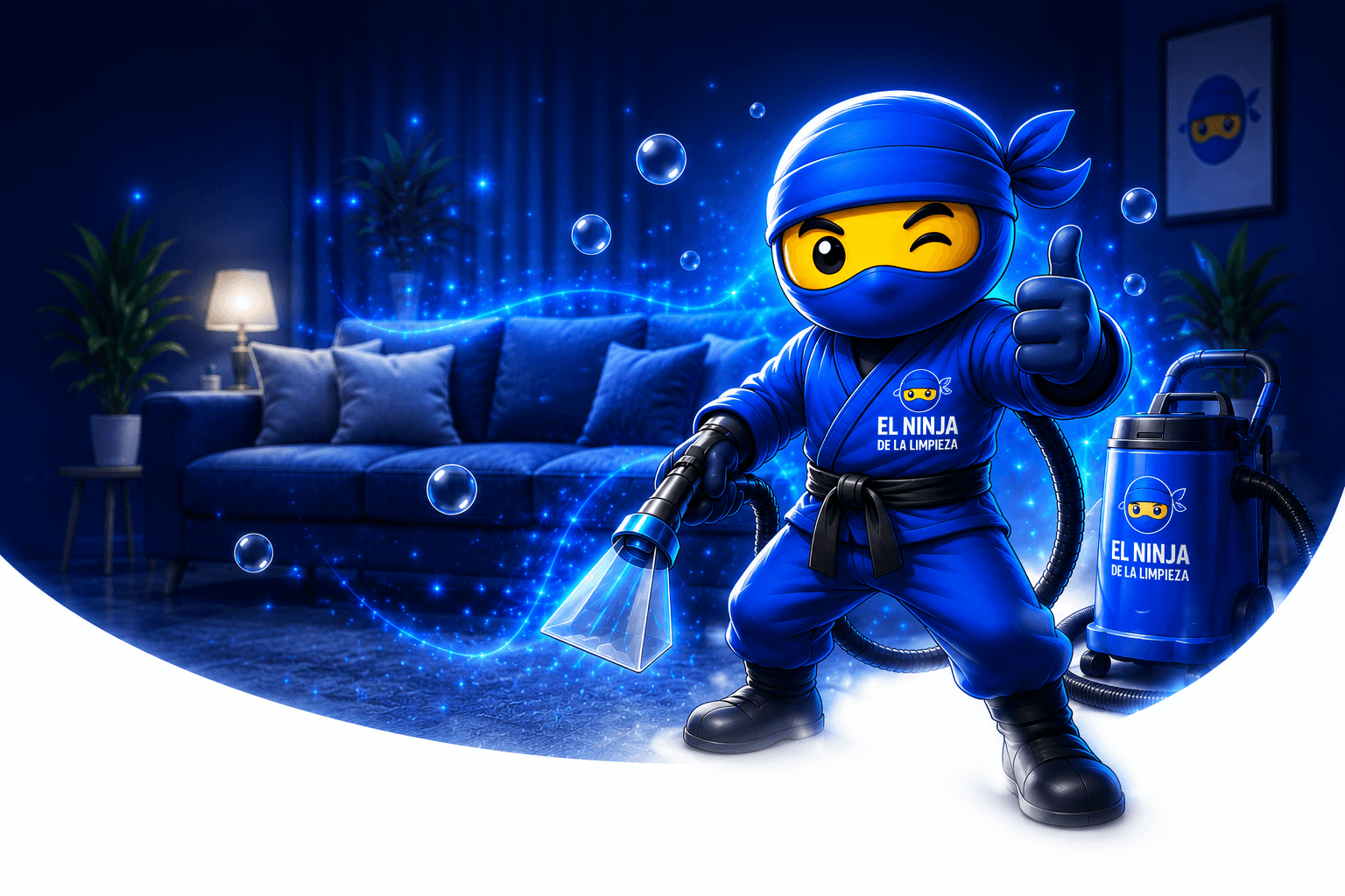 El Ninja de la Limpieza - Fondo